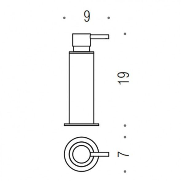 Дозатор COLOMBO DESIGN MINI B9342.HPS1 настенный цвет нержавеющая сталь