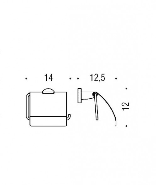  Держатель туалетной бумаги COLOMBO DESIGN BASIC B2791 с крышкой