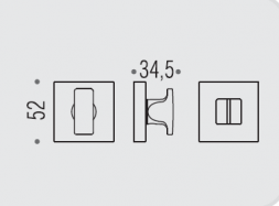 Фиксатор сантехнический Colombo Design Rosetta MM29 BZG хром матовый