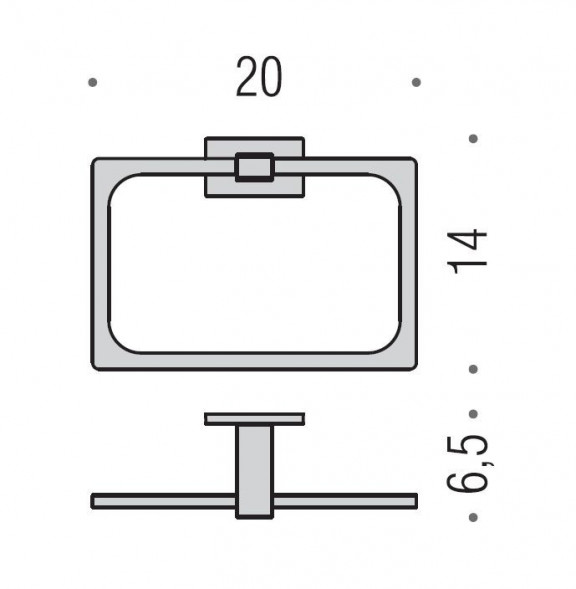 Полотенцедержатель COLOMBO DESIGN LOOK B1631.BM кольцо