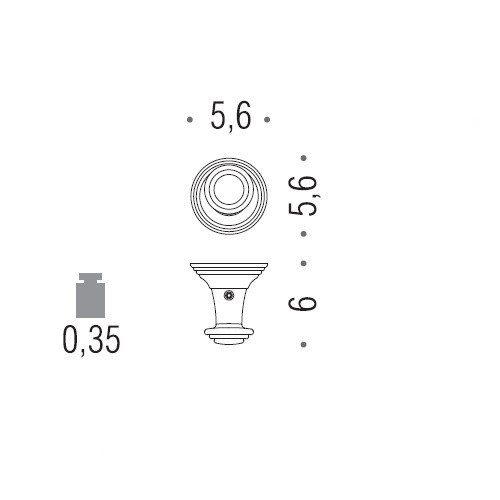 Крючок COLOMBO DESIGN HERMITAGE LC87.OA одинарный большой