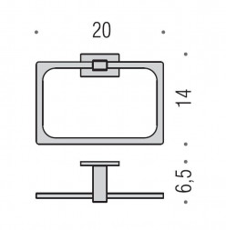 Полотенцедержатель COLOMBO DESIGN LOOK B1631.NM кольцо